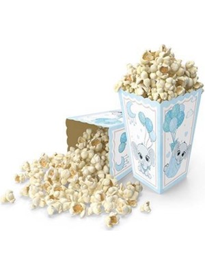 Parti Show Mini Party Store Mısır Kutusu Mavi Fil 8 Li