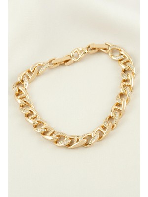 SiHako Xuping Zincir Desenli Lüks Çelik Bileklik