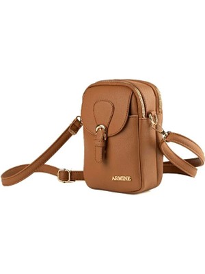 Armine Omuz Askılı Kadın El Omuz Çanta 406 Taba Pia