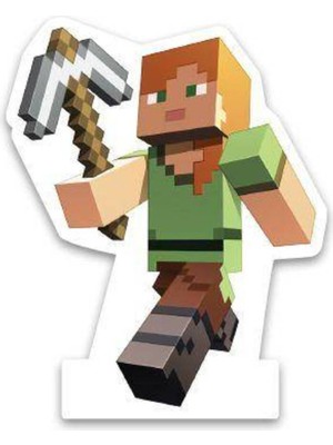 Parti Show Minecraft Alex Ayaklı Pano 34X27 cm