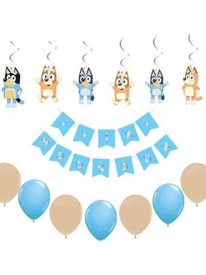 Parti Show Bluey Parti Malzemeleri Seti Ekonomik