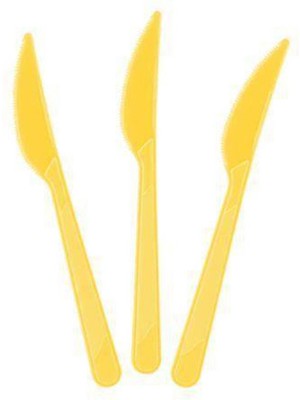 Parti Show Sarı Plastik Bıçak Lüks (25 Adet)