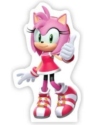 Parti Show Sonic Boom Amy Rose Ayaklı Pano 34X19 cm