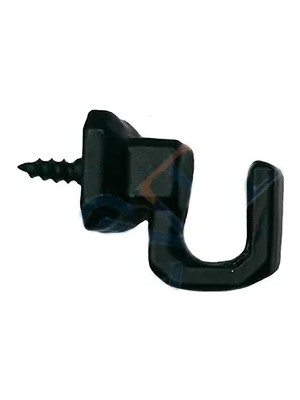 Vidalı Kanca, Askı Küçük - 15X18MM, Siyah - 1 Adet Midastech