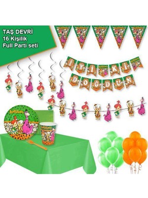 Parti Show Taş Devri 16 Kişilik Ekonomik Parti Seti