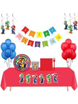 Parti Show Ekonomik Parti Seti Super Mario 8 Kişilik