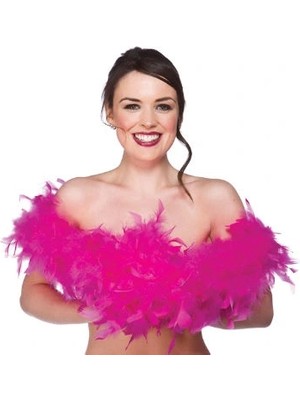 Esranın Dünyası 2 Metre Boa Tüy Otriş - Pembe