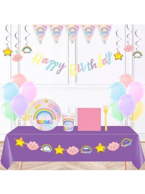 Parti Show Parti Seti Gökkuşağı 16 Kişilik Konsept