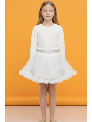 Bym Style Kız Çocuk Etek Misineli Şık Etek