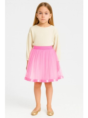 Bym Style Kız Çocuk Etek Hayal Tül Etek Parti ve Özel Gün Giyim 4-14 Yaş