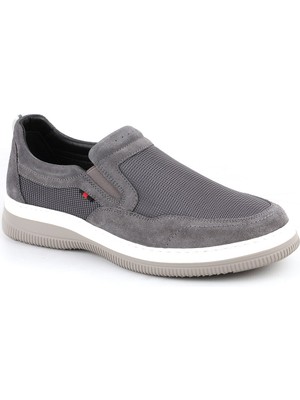 Libero H1096 Hakiki Süet Fileli Nefes Alan Ultra Hafif Eva Taban Erkek Slip-On Günlük Ayakkabı