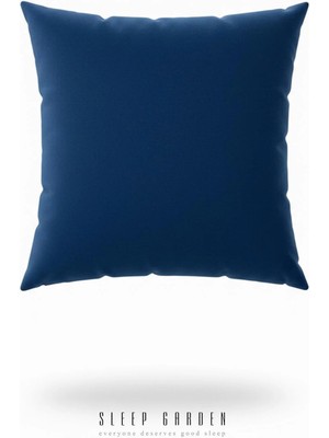 Sleep Garden Erguvan Serisi Kadife Mavi Dekoratif Kırlent 45X45