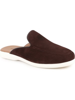 Libero L5950 Hakiki Süet Arkası Açık Ultra Hafif Eva Taban Erkek Loafer Sabot Ayakkabı