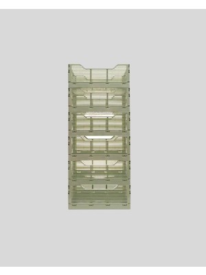 Samelia 20X30X12 Plastik Katlanabilir Taşıma Kasası , Masa, Kiler, Ofis Banyo, Kozmetik Için 6 Adet
