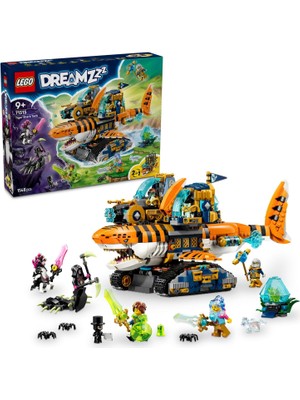 LEGO Dreamzzz Kaplan Köpek Balığı Tankı 71515 – 9 Yaş ve Üzeri Çocuklar Için Mateo, Izzie, Bay Oz, Kabus Imparatoru ve Arika Minifigürleri Içeren Oyuncak Yapım Seti, Hediye Fikri (1548