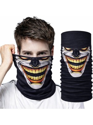 Joker Gülüşlü Baf Maske – Çok Amaçlı Boyunluk Bandana 3 No Midastech