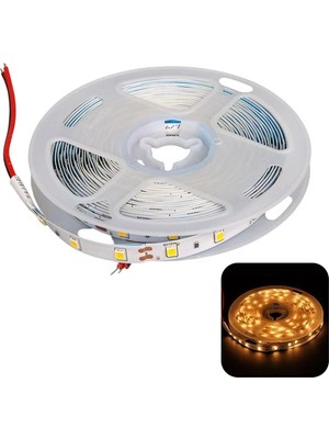 Zmr ZMR-601 3000K 12 Volt Tek Çipli 2835 Iç Mekan Silikonsuz 60 LED 5 Metre Şerit LED