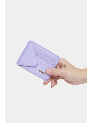 Massarelli Rewina x Hakiki Deri Kadın Cüzdan ve Kartlık Lila MCZ9111