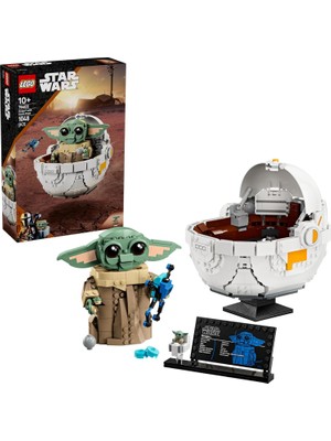 LEGO Star Wars: The Mandalorian Uçan Bebek Arabalı Grogu 75403-10 Yaş ve Üzeri Kız ve Erkek Çocuklar Için Yaratıcı Oyuncak Yapım Seti, Doğum Günü Hediyesi (1048 Parça)