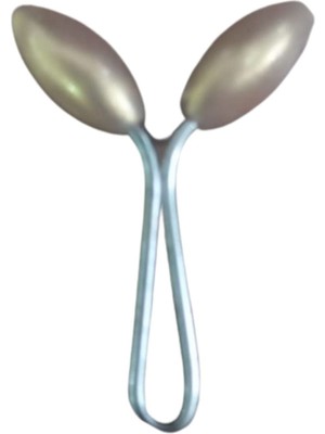 Popüler Sepet Eşarp Klipsi Başak Model Krem 1 Adet