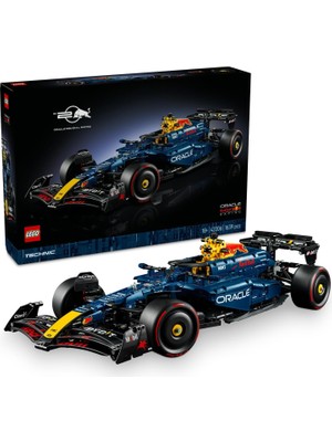 LEGO Technic Oracle Red Bull Racing RB20 F1 Araba 42206 - Yetişkinler Için 1:8 Ölçekli V6 Motor, Vites Kutusu ve Drs Içeren Koleksiyonluk Yarış Arabası Modeli Yapım Seti, Hediye Fikri (1639