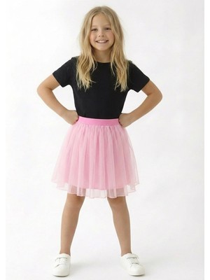 Bym Style Kız Çocuk Etek Misineli Şık Etek