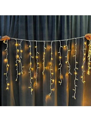 Parti Show Dış Mekan Gün Işığı Saçak LED Beyaz Flaşlı Ip 65 3.5*1 Metre