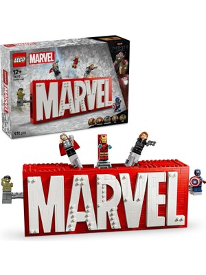 LEGO | Marvel: Marvel Logosu ve Minifigürleri 76313 - Süper Kahraman Sevenler Için Avengers Karakterleri Içeren Yaratıcı Oyuncak Yapım Seti, Doğum Günü Hediyesi (931 Parça)