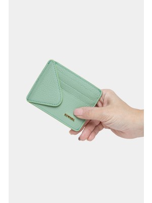 Massarelli Rewina x Hakiki Deri Kadın Cüzdan ve Kartlık Mint MCZ9111