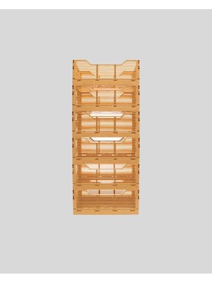 Samelia 20X30X12 Plastik Katlanabilir Taşıma Kasası , Masa, Kiler, Ofis Banyo, Kozmetik Için 6 Adet