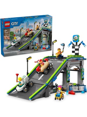 LEGO City Senin Kuralların: Yarış Arabası Rampa Parçası 60460-6 Yaş ve Üzeri Çocuklar Için Sürücü Minifigürü Içeren Yaratıcı Oyuncak Yapım Seti, Doğum Günü Hediyesi (436 Parça)