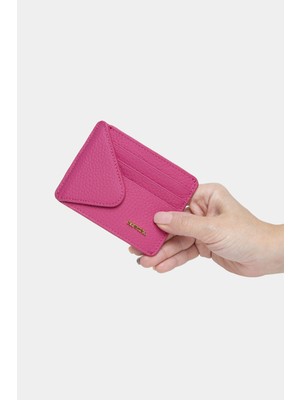 Massarelli Rewina x Hakiki Deri Kadın Cüzdan ve Kartlık Pembe MCZ9111