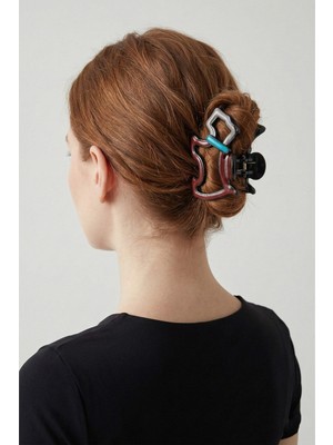 Wuclo Köpek Figürlü Turkuaz Tasma Detaylı Akrilik Mandal Toka