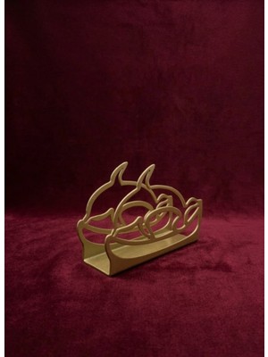 Edil Tasarım Şık ve Modern Gold Peçetelik – Sofralarınıza Zarif Bir Dokunuş