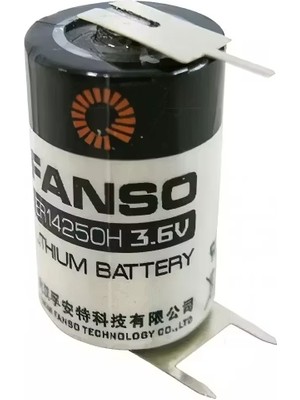 ER14250H 3.6V 1/2AA Kısa Lityum Pil - 3 Pın Midastech