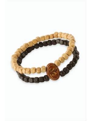 Oval Bambu Ahşap Bileklik 6 mm Nemere