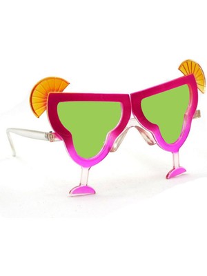 Margarita Parti Gözlüğü Pembe Renk 16X8 cm Midastech