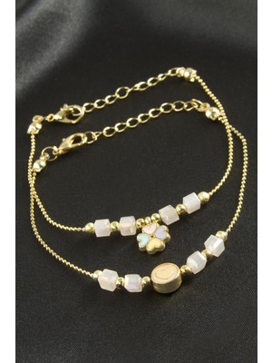 MidasTech Karışık Küp Kristal Bileklik Nemere