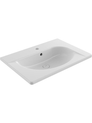 Bocchı Bocchi Tao Arch Etajerli Lavabo 65X45 cm Parlak Beyaz 1009-001-0126