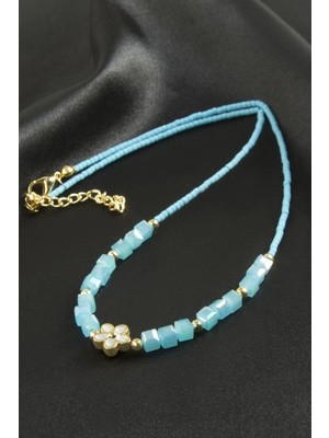 MidasTech Karışık Figürlü Miyoki Boncuk Küp Kristal Kolye 1 Adet Nemere