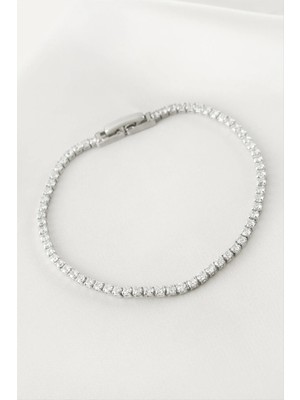 MidasTech Zirkon Taşlı Suyolu Bileklik 4 mm Nemere