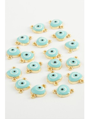 MidasTech Nazar Çift Kulplu Mineli Bileklik ve Kolye Ucu Aparatı 1 Adet Nemere