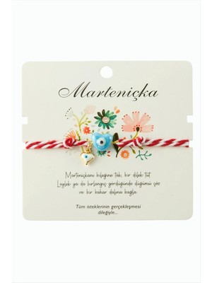 MidasTech Kalp Cam Boncuk Marteniçka Ip Bileklik Nemere