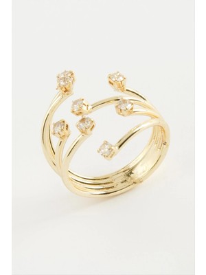 MidasTech Ağaç Zirkon Taşlı Yüzük Nemere