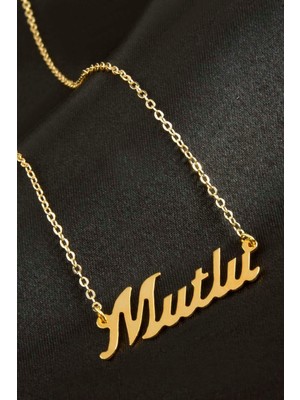 MidasTech Mutlu Isimli Kolye (Kişiye Özel) Nemere