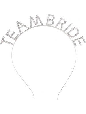 Esranın Dünyası Gümüş Kaplama Kristal Taşlı Team Bride Taç 16X17 cm