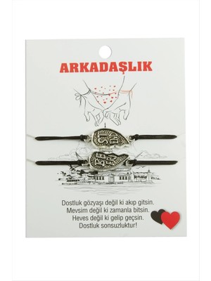 MidasTech Best Friends Arkadaş Deri Bileklik Nemere