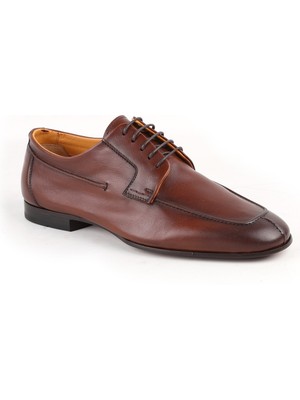 Libero L5609 Hakiki Bufalo Deri Enjeksiyon Kösele Taban Bağcıklı Erkek Klasik Takım Elbise Ayakkabısı
