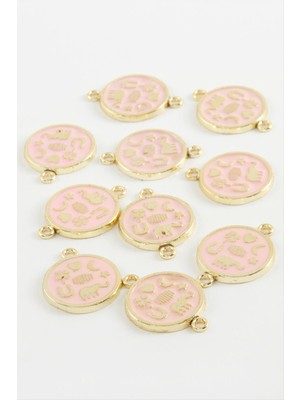 MidasTech Yuvarlak Çift Kulp Mineli Bileklik ve Kolye Ucu Aparatı 1 Adet Nemere