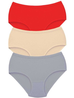 MidasTech 3 Adet Tutku Kadın Yüksek Bel Bato Kalın Lastik Külot S7 Nemere